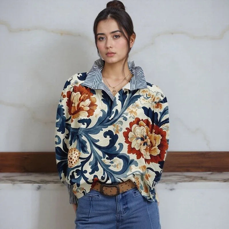 Arielle™ | Artistic Floral Blouse