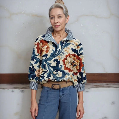 Arielle™ | Artistic Floral Blouse