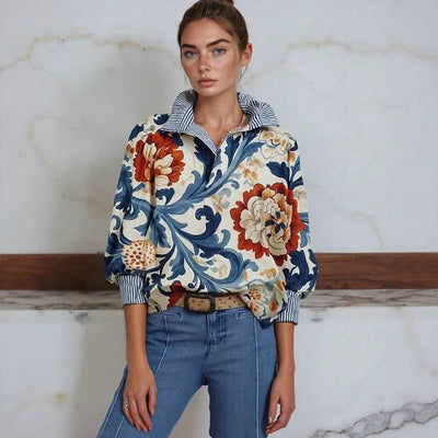Arielle™ | Artistic Floral Blouse