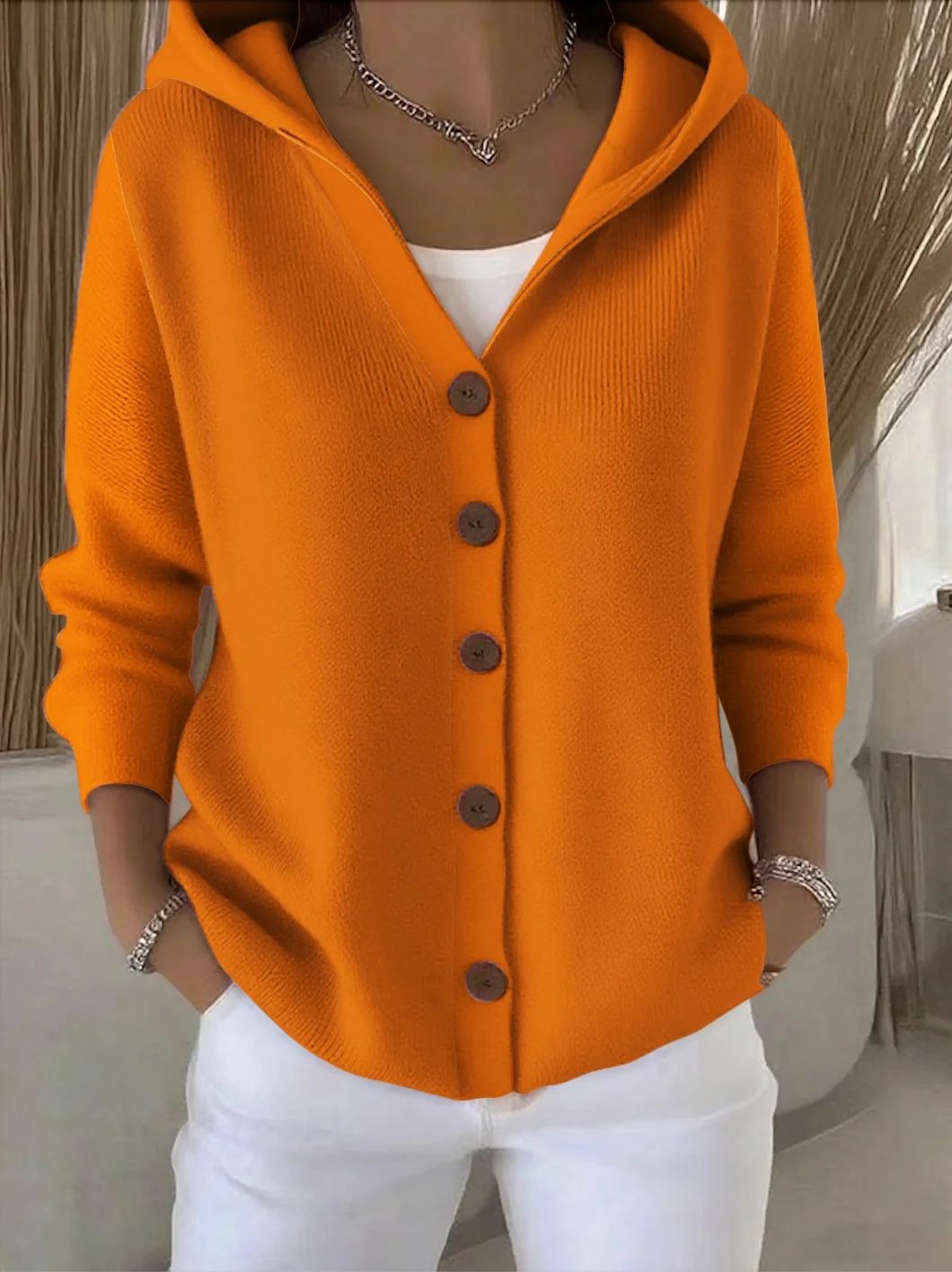 Sofia™ | Elegant Long-Sleeve Knit Cardigan